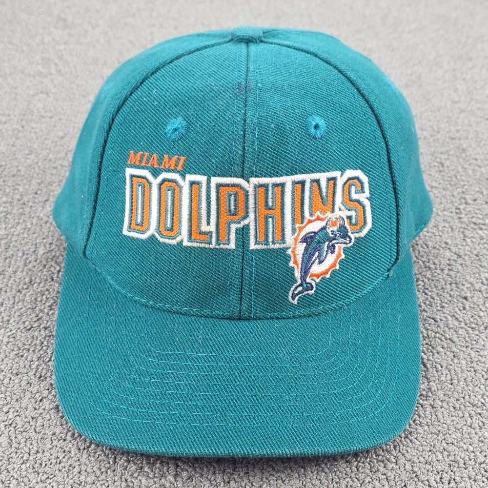 Sports Specialties Miami‎ Dolphins Snapback Hat Mens Teal Vintage 90s NFL OSFA